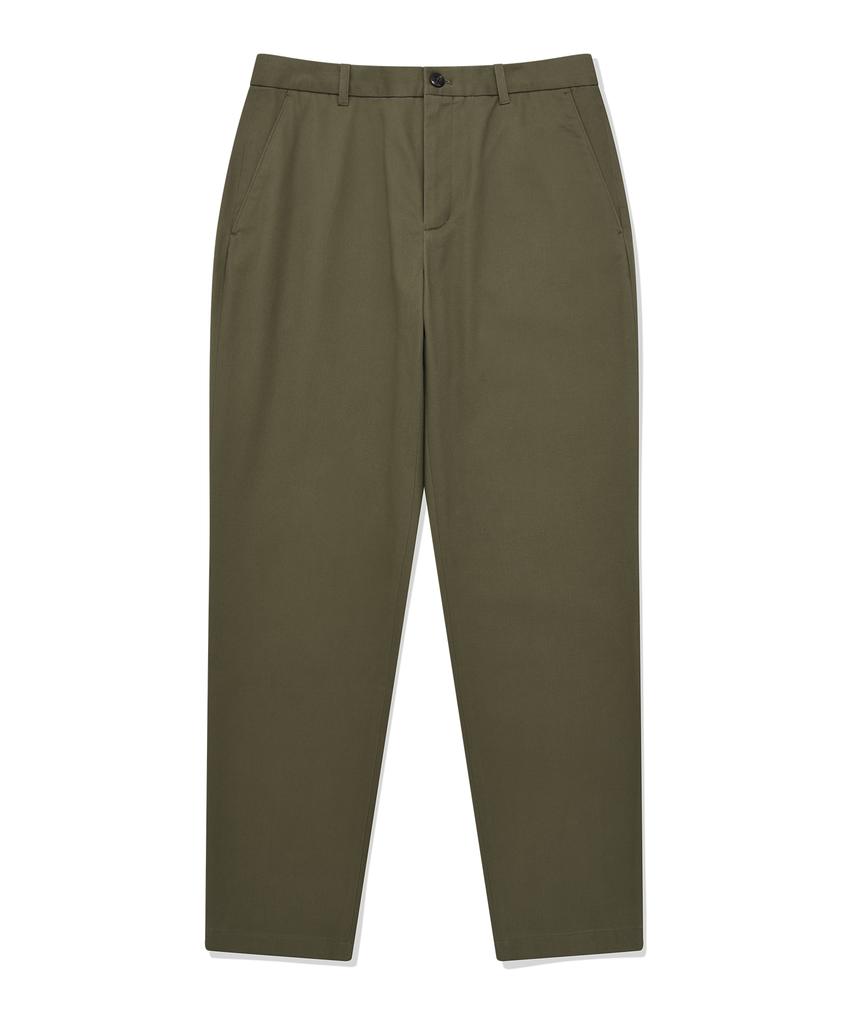COVERNAT Chino Slim Straight Pants Khaki