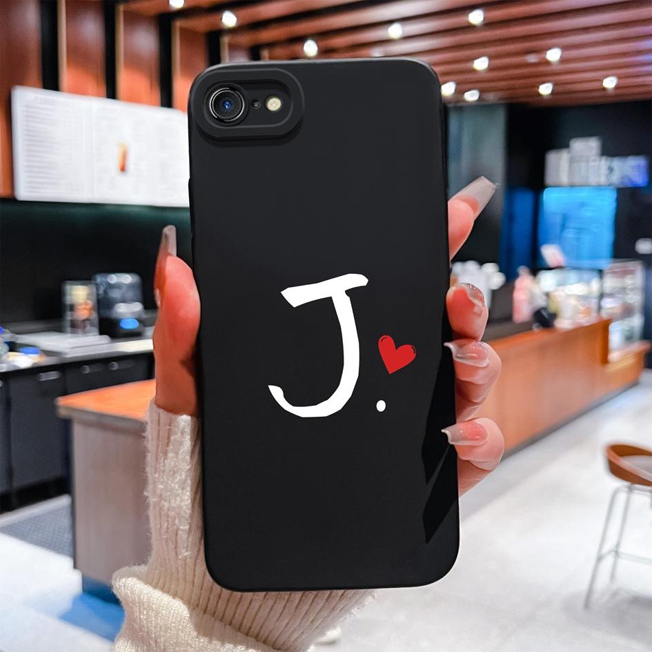 Чехол для телефона Lucky Letter для Apple iPhone 7 8 6 Plus 11 12 Pro Max Mini X XS XR SE жидкий силиконовый противоскользящий прочный ударопрочный корпус для Apple Shell