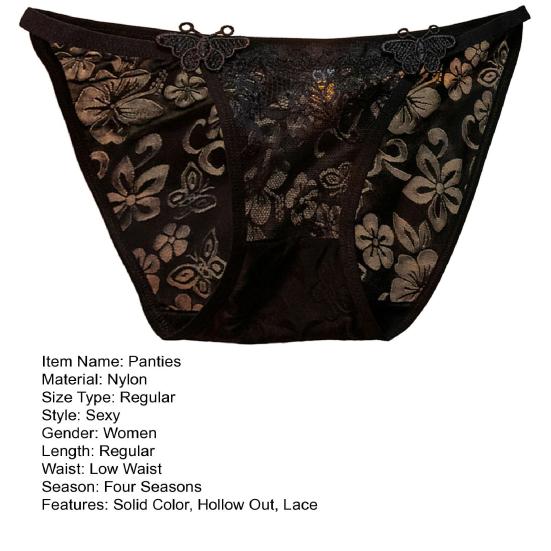 Женские трусики, прозрачные кружевные цветочные вышивки, аппликация, мягкая сетка, хлопковая промежность с низкой талией, тонкие мягкие дышащие трусы с бантом, декор, женские трусы