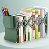 Metal Bookend Retractable Desktop Book Stand Space-saving Book Organizer Holder for Home School Office