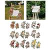 2 Pieces Silk Flowers Artificial Flower Swag Flower Arrangement Wedding Arch Wreath, Floral Backdrop for Reception Door