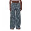 Polka Dot Loose Fit Mid-Rise Straight Leg Denim Jeans Women Comfortable Casual Style