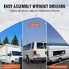 Van Roof Ladder Rack, 2 Bar Alloy Steel Ladder Racks, Adjustable from 1200-2000 mm, 227 kg Capacity, Roof Rack Compatible with Full-size Vans with