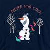 Frozen Childrens/Kids Never Too Cool Olaf Pullover Hoodie