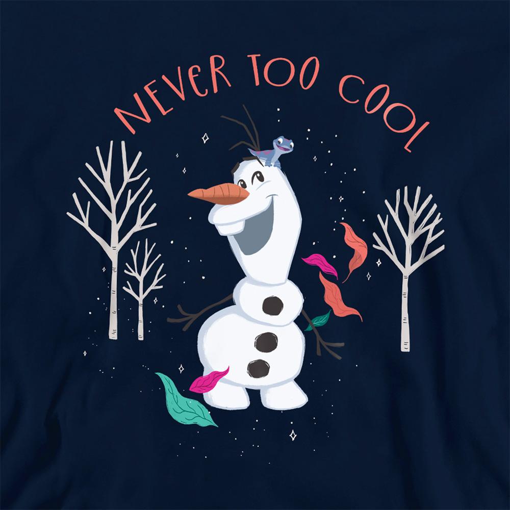 Frozen Childrens/Kids Never Too Cool Olaf Pullover Hoodie