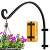 Настенные крючки Черные кованые крючки Крючки для растений Наружные кованые крючки для подвешивания кормушек для птиц