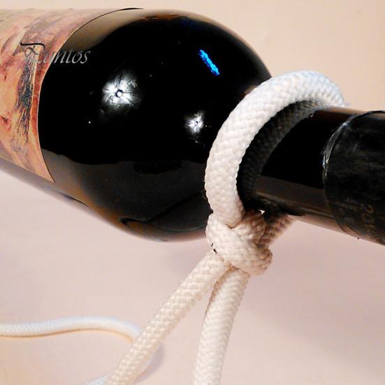 Плавающий держатель для винных бутылок, железная веревочная стойка для вина, подвесная стойка для одной бутылки, винный дисплей для домашнего декора, вечеринок, баров, кухонь