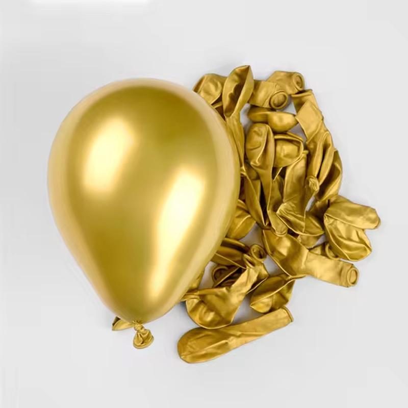 10/20pcs Chrome Metallic Latex Balloons Gold Silver Metal Balloons Birthday Party Inflate Globos Wedding Decor Supplies