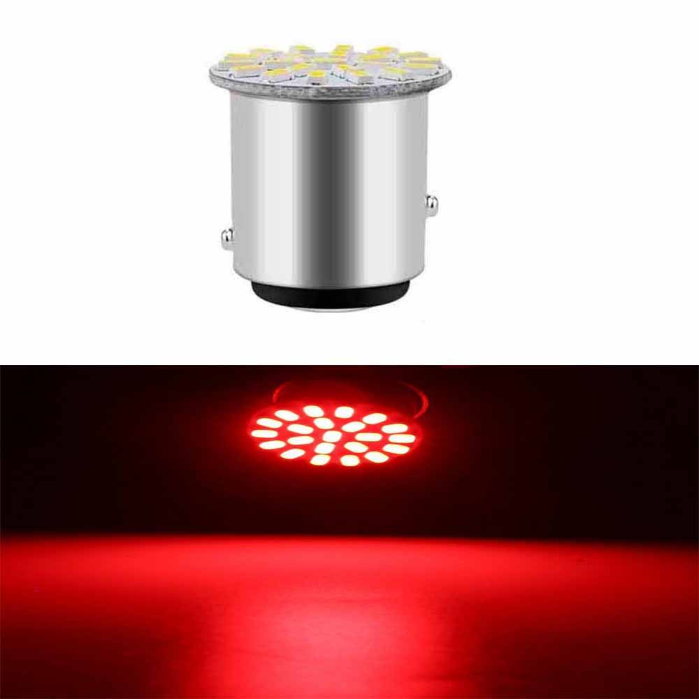 6/4/2/1PCS BA15S P21W 1156 1157 22SMD LED Patch Car Tail Side Indicator Stop Light Bulb White Red Yellow DC 12V