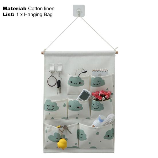 Отличная сумка-органайзер для гардероба, несколько карманов, износостойкая настенная подвесная сумка для хранения