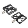 Aluminum Alloy Bicycle Pedals CNC Machined 3 Bearings Flat Bike Pedals with Removable Anti Skid
