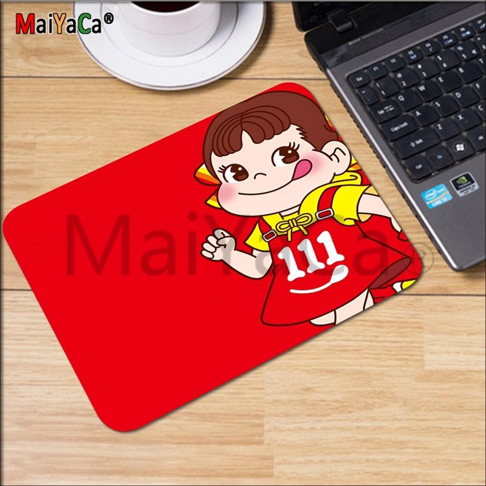 Peko Milky Mousepad Rubber Small Thickened Mouse Pad Gaming Keyboard Table Mat Office Supplies Room Decor For PC Mouse Carpet