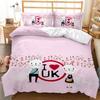 British Style Duvet Cover Set Cartoon Small Fresh I Love Paris Bedding Set For Kid Teen Polyester Paris Street Scene Quilt Cover