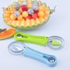 3-in-1 Stainless Steel Fruit Baller Set Melon Carving Tools Fruit Peeler Cutter Seeds Remover Ice Cream Baller Kitchen Utensils