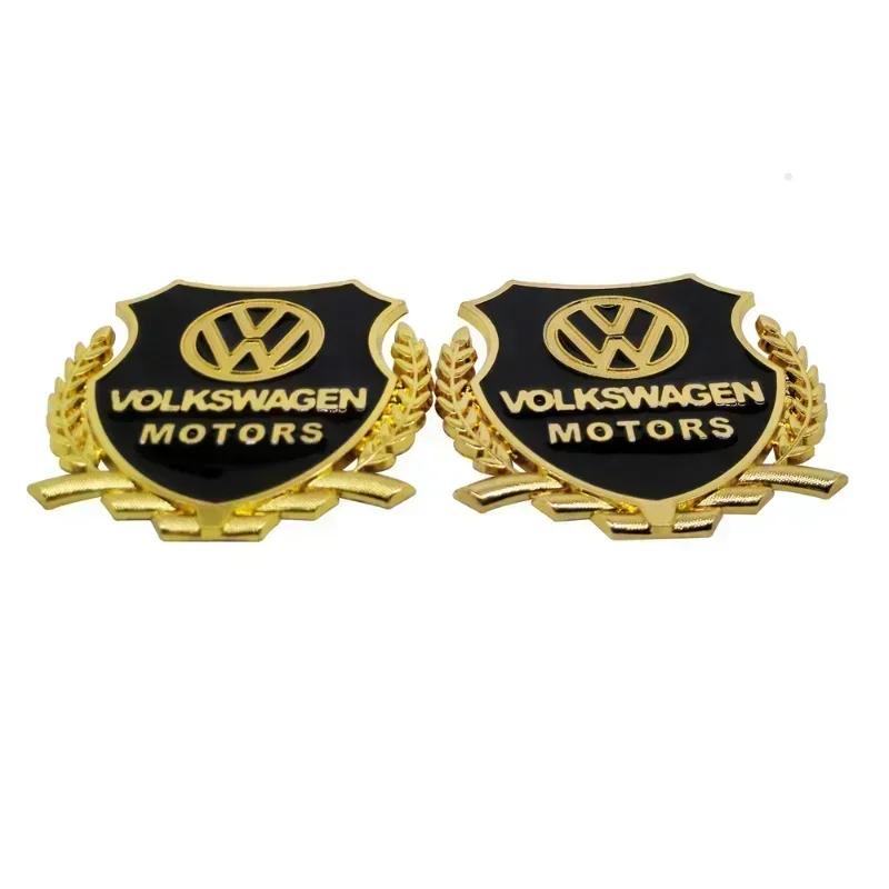 2025 Горячие 2 шт. Наклейка для Volkswagen Golf MK4 MK6 MK7 Jetta Touareg Beetle Passat Polo Tiguan CC Наклейка на кузов автомобиля Металлическая эмблема Сти