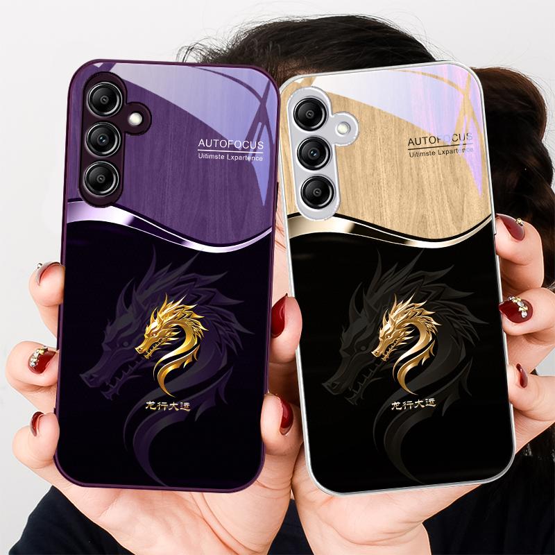 Градієнтний Золотий Дракон Для Samsung A20 30 22 23 24 25 26 31 32 A33 34 35 42 50 51 52 53 54 55 56 70 71 72 73 скляний чохол для телефону
