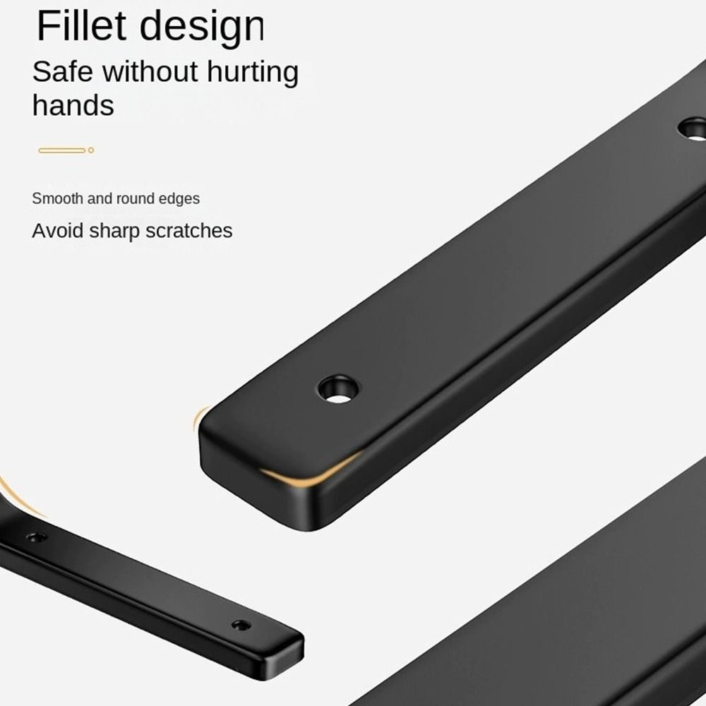 2pcs Wall Mounted Shelf Bracket L-shaped Fixed Bracket Multifunctional Shelf Support Hardware