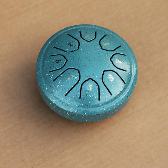 Стальной язычковый барабан 8 нот язычковый барабан Handpan Ethereal Drum Медитационный музыкальный инструмент Садовый барабан для дождя