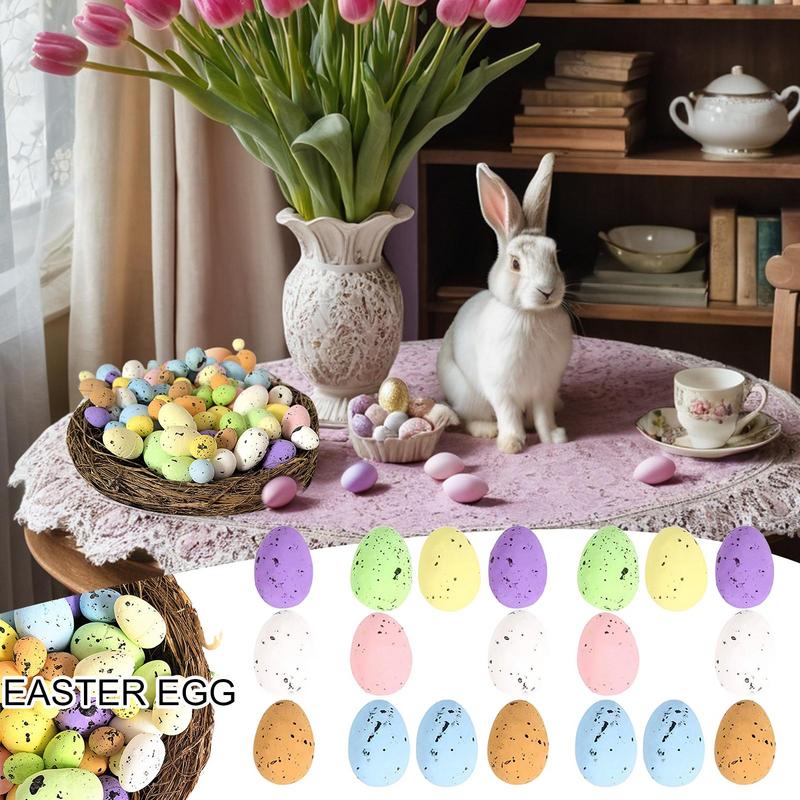 Small Foam Easter Eggs Foam Miniature Easter Decorative 100X Artificial Easter Bird Eggs Decorative Foam Ornaments For Easter