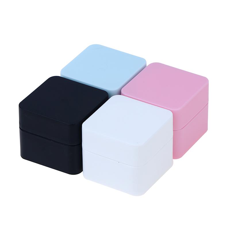 5G-50G пустые пластиковые квадратные контейнеры для косметики для дизайна ногтей баночка маленькая банка для образцов крема гель для ногтей пудра коробка лосьон для макияжа инструмент