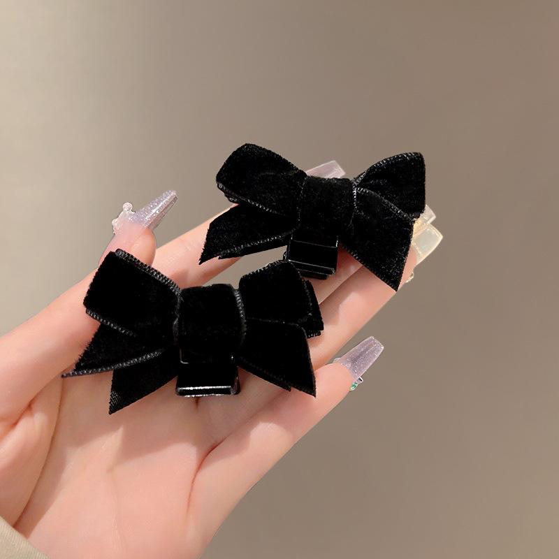1Pc Sweet Bow Small Hair Claw Clip Princess Velvet Bow Hair Clip Claw Clamp Headwear Girls Women Korean Hair Accessories