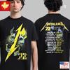 Metallica M72 Мировой Тур 2025 Мерч Разделенный Череп Ограниченное Издание Унисекс Футболка