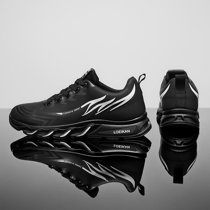 Мужская спортивная обувь, кроссовки для бега, студенческие кроссовки, черные кроссовки для ходьбы, большие размеры