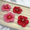2025 Retro Red Petal Earrings: Women's High-End, Versatile Ear Studs