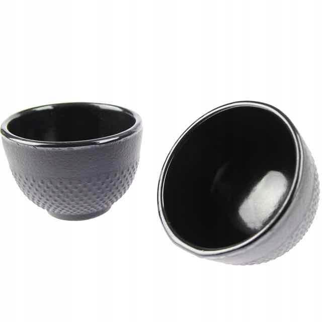 KETTLE 1.5 L CAST IRON TEAPOT STRAINER TEA INFuser SET + 2x CUPS