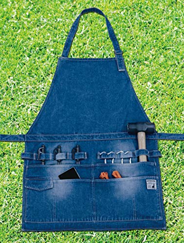 Капитан Олень (КАПИТАН ОЛЕНЬ) Уличный походный фартук для барбекю длинный джинсовый UG-3266