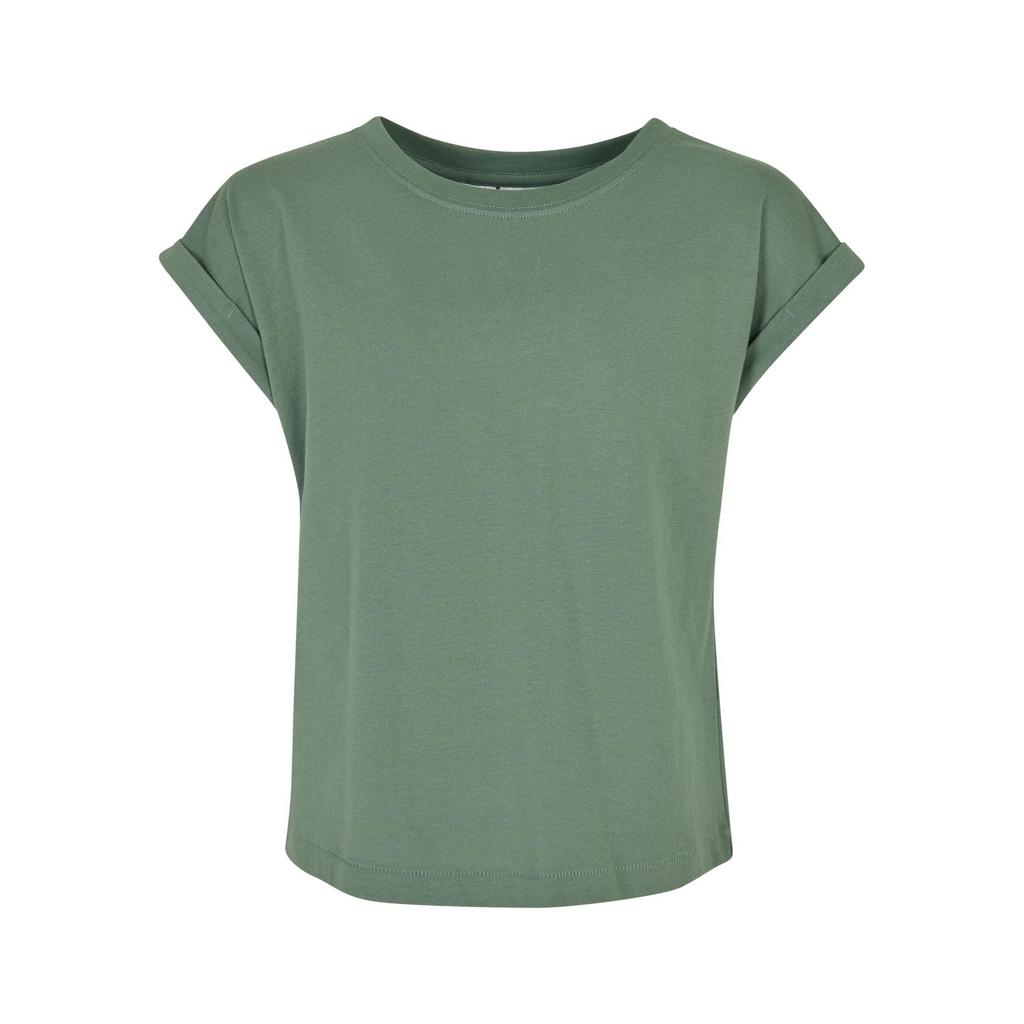 Urban Classics Girls Organic Extended Shoulder T-Shirt