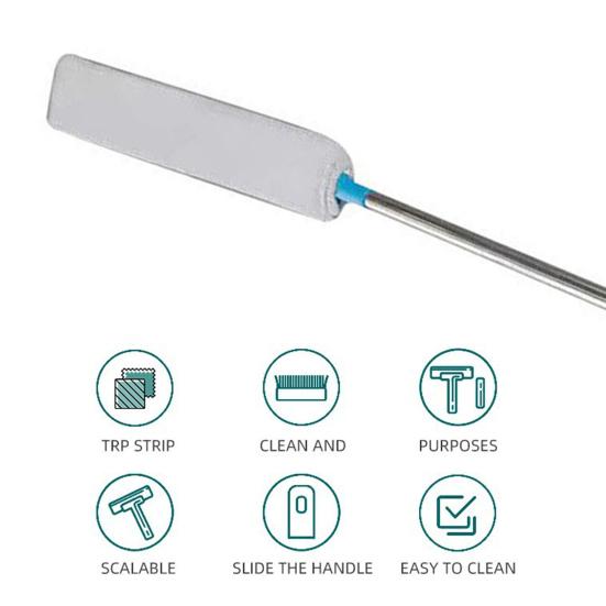 Щетка для пыли со стираемой тканью, длинная ручка, очиститель перьев, регулируемая ручка, щетка для удаления пыли из щелей, выдвижной пылесборник