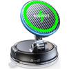 ANDERY Only for iPhone Magsafe Car Mount Charger [15W Fast Wireless Charge, 78+LBS Strong Suction & 2400gf Magnetic] 360° Adjustable Car Phone