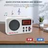 Портативное AM/FM-радио с ЖК-дисплеем, стереорадио, питание от аккумулятора и USB, будильник