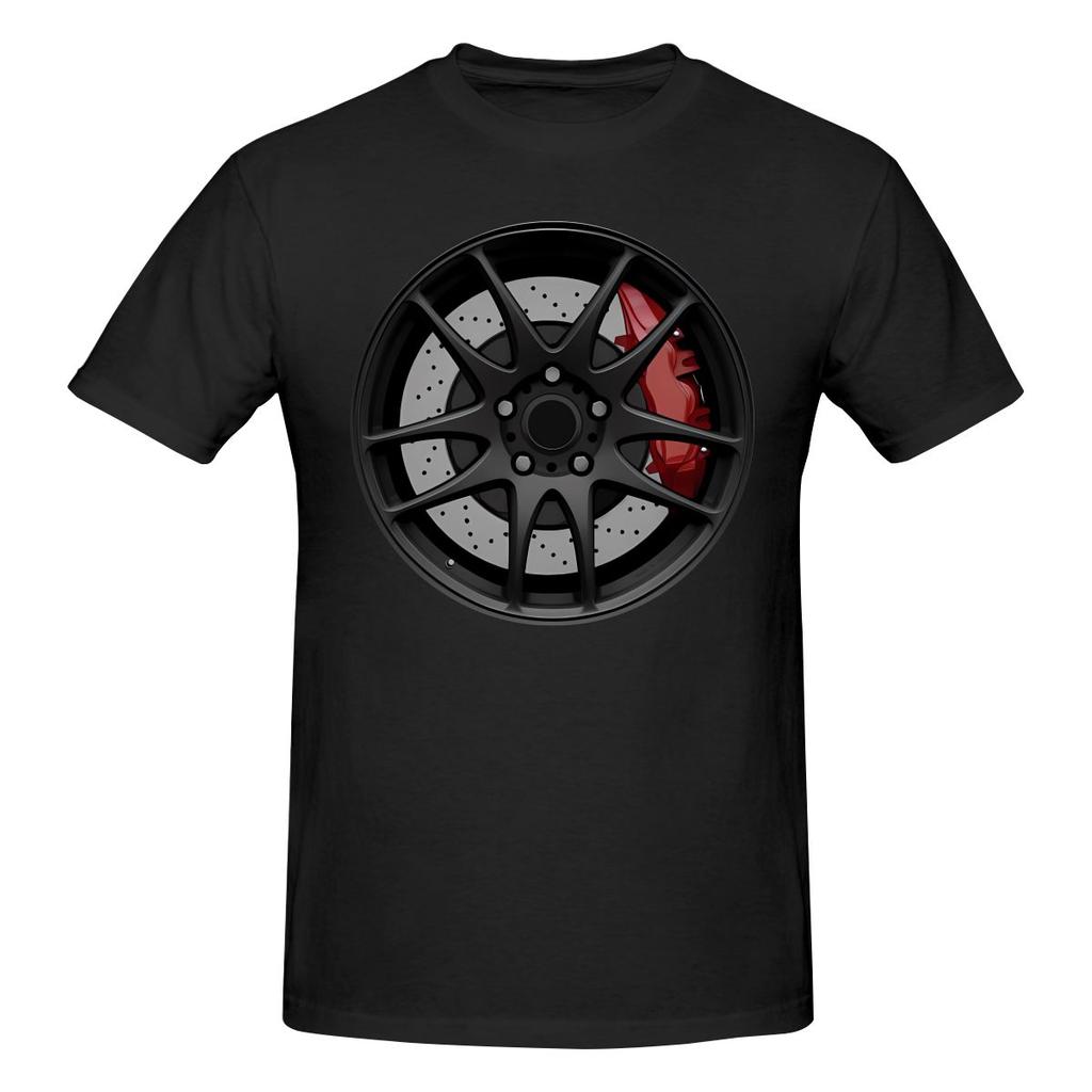 Funny Matte Black Jdm Wheel Design Unisexs Printed Tshirt Unisex T Shirtshirt