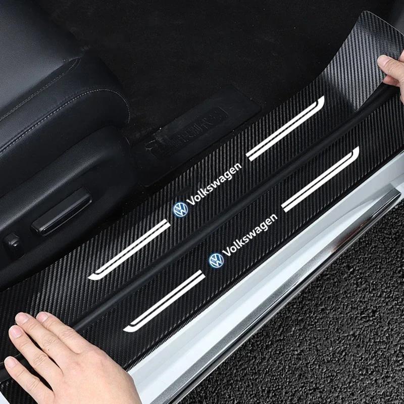 VW GTI GOLF 2026 Hot For VW VOLKSWAGEN Car Door Sill Protector Trunk Bumper Threshold Sticker for Volkswagen Passat Tiguan Golf