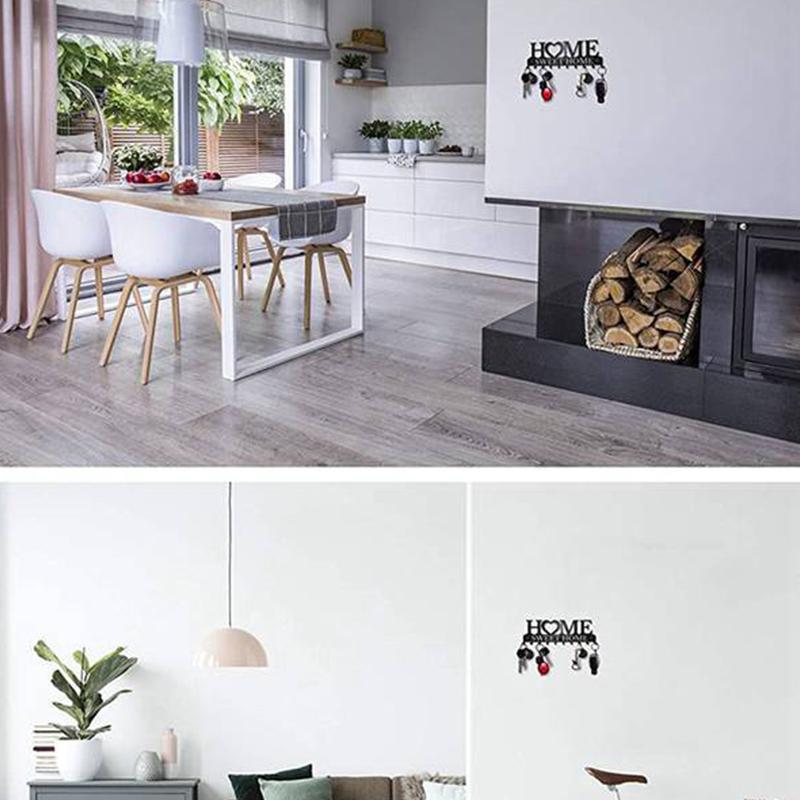 1 шт. настенный держатель для ключей Sweet Home, настенный крючок для ключей, креативный держатель для ключей для входной двери