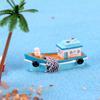 Лодка Яхта Средиземное море Модель Статуэтка Аквариум Украшение Ремесло Декор Миниатюрный Дом Сказочный Сад Украшения DIY Аксессуары