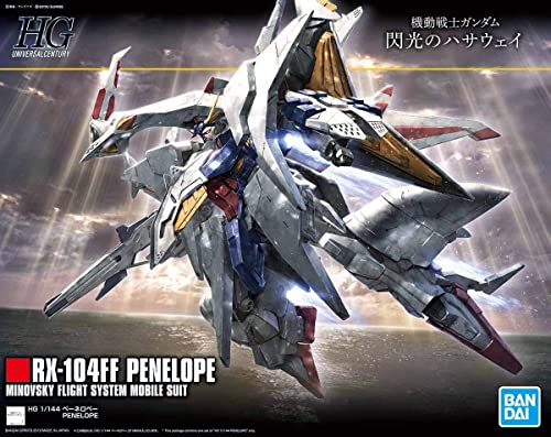 Пластиковая модель HGUC Mobile Suit Gundam Flash Hathaway Penelope в масштабе 1/144 с цветовой кодировкой
