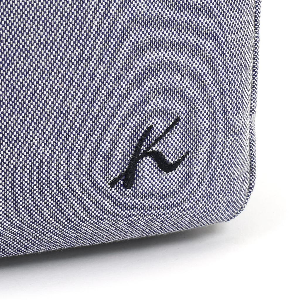 Chambray Fabric Crossbody Shoulder Bag Dark Blue 10101 [Kitamura] R-0781 Women's [Navy]