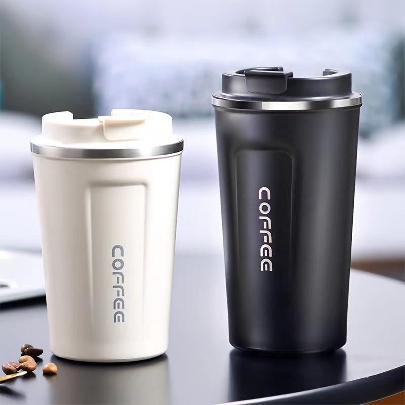 380/510ML Double Stainless Steel Thermo Cafe Coffee Cup Travel Thermal Mug Leak-Proof Thermos Bottle Tea Coffee Mug Vacuum Cups
