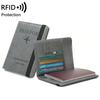 RFID-сумка для паспорта от кражи, простая и модная многофункциональная сумка для удостоверений личности, держатель для паспорта для путешествий за границу