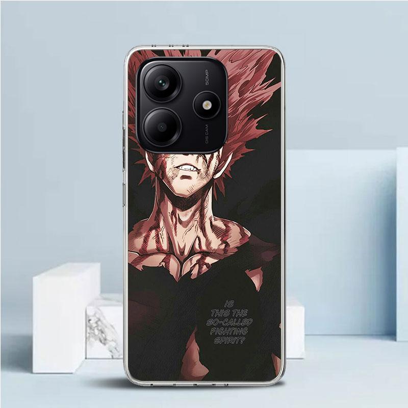 Чехол для телефона One P-Punch-Man Garou для Xiaomi Redmi Note 15 14 14S 13 12S 12 Pro Plus 11S 11 11T 11E 10S 10 + Мягкая задняя крышка из ТПУ