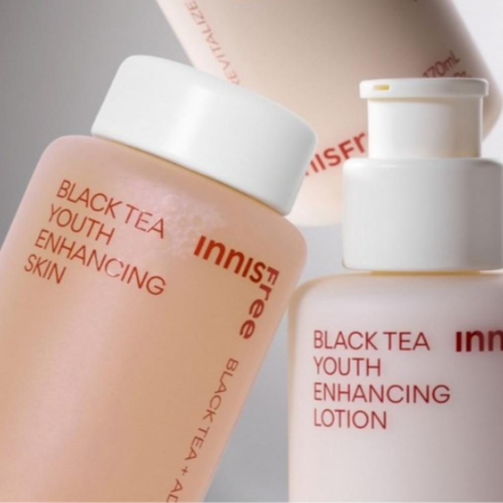 Innisfree НОВЫЙ Набор для ухода за кожей с черным чаем для молодости
