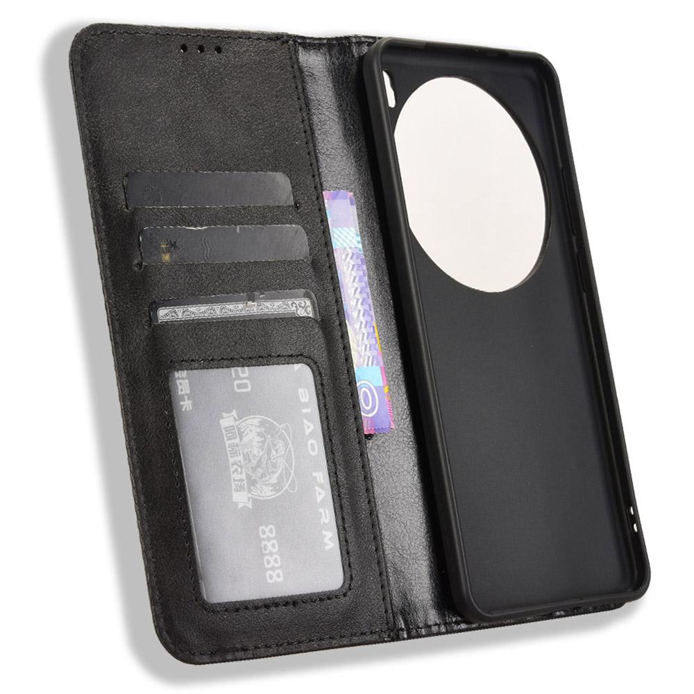 Для vivo X200 Pro 5G кожаный чехол-кошелек подставка ретро текстура чехол для телефона