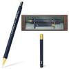 [Pizz] Premium Pencil-Like Mechanical Pencil, All Brass, Hexagonal Shaft, 0.5mm (Royal Navy) with Chalk-Style Box, Made In Japan