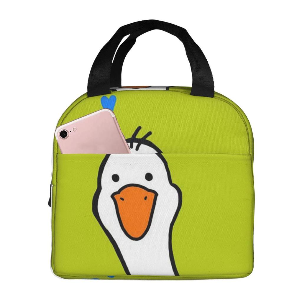 Colour Goose Cartoon Pattern Insulated Lunch Bag for Women Children Leakproof Food Boxes Thermal Lunch Box Tote