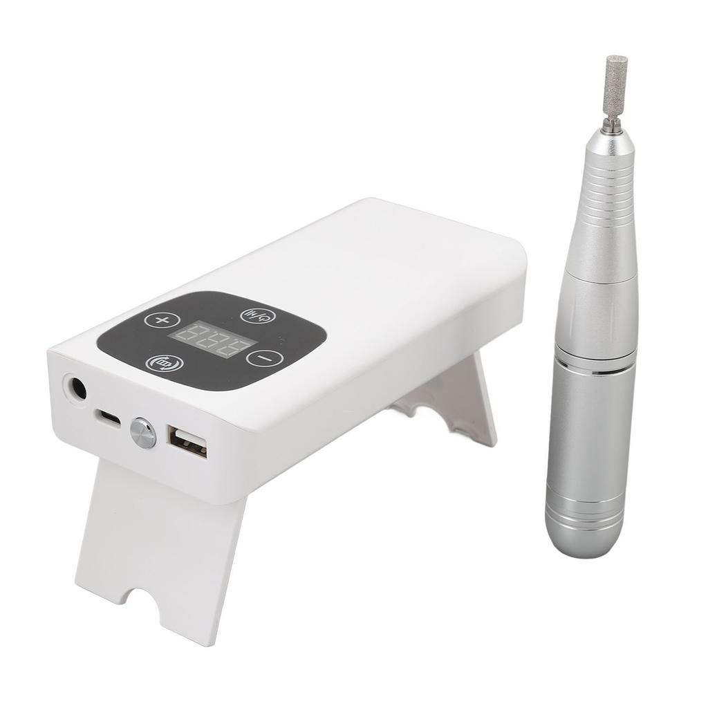 2 In 1 Rechargeable Nail Grinder Electric Nail Drill Machine 45000rpm Nail Polish Removal Machine