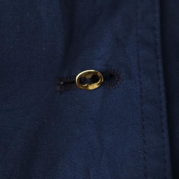 LONDON FOG Винтажное пальто 80-х годов с длинным рукавом и воротником из нержавеющей стали 10-M темно-синий система женское б/у