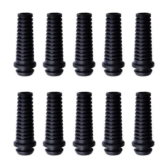 10Pcs PVC Cable Boot Durable Wire Gland 6mm Strain Relief Cord Protector Sleeve